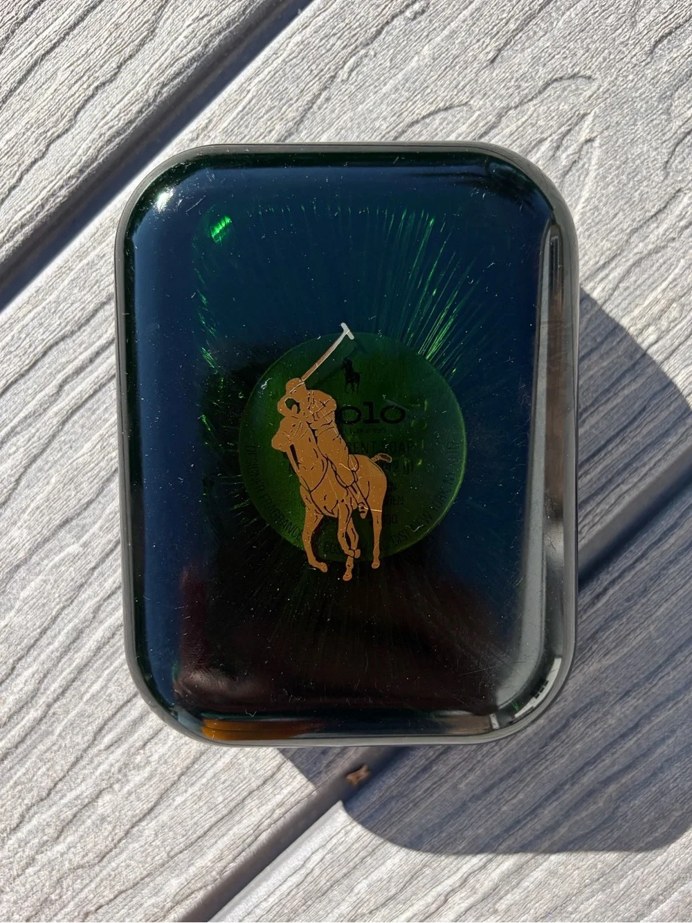 Vintage Polo Ralph Lauren Green Translucent Soap Original Green Soap Dish 5 oz